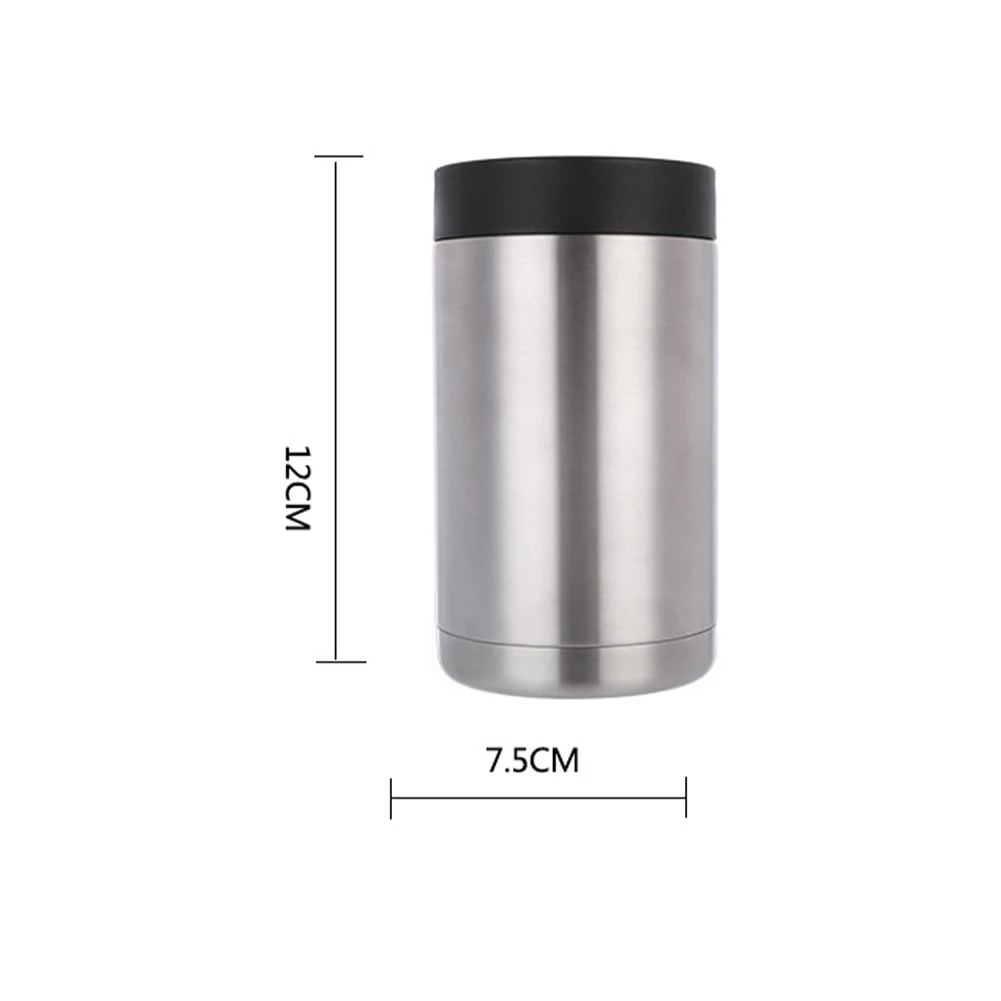 12oz/14oz Stainless Steel Beer Bottle Cold Keeper Bottle Holder Double Wall Vacuum Insulated Beer Bottle Cooler Bar Accessories