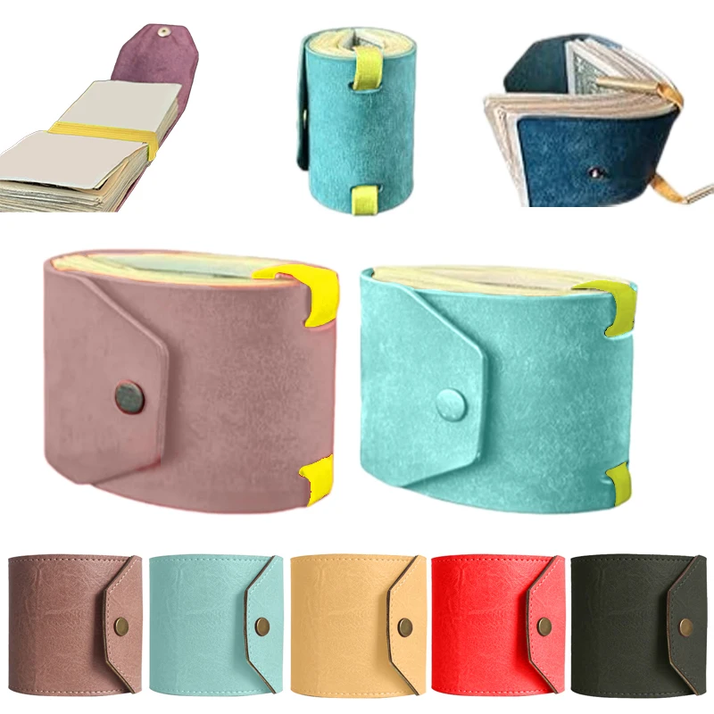 1Pcs Die Bargeld Wrap Brieftasche Handliche Schnelle Bargeld Zugang Geld Halter Leder Geld Brieftasche Organizer Kleine Kompakte Luxus Tasche brieftasche