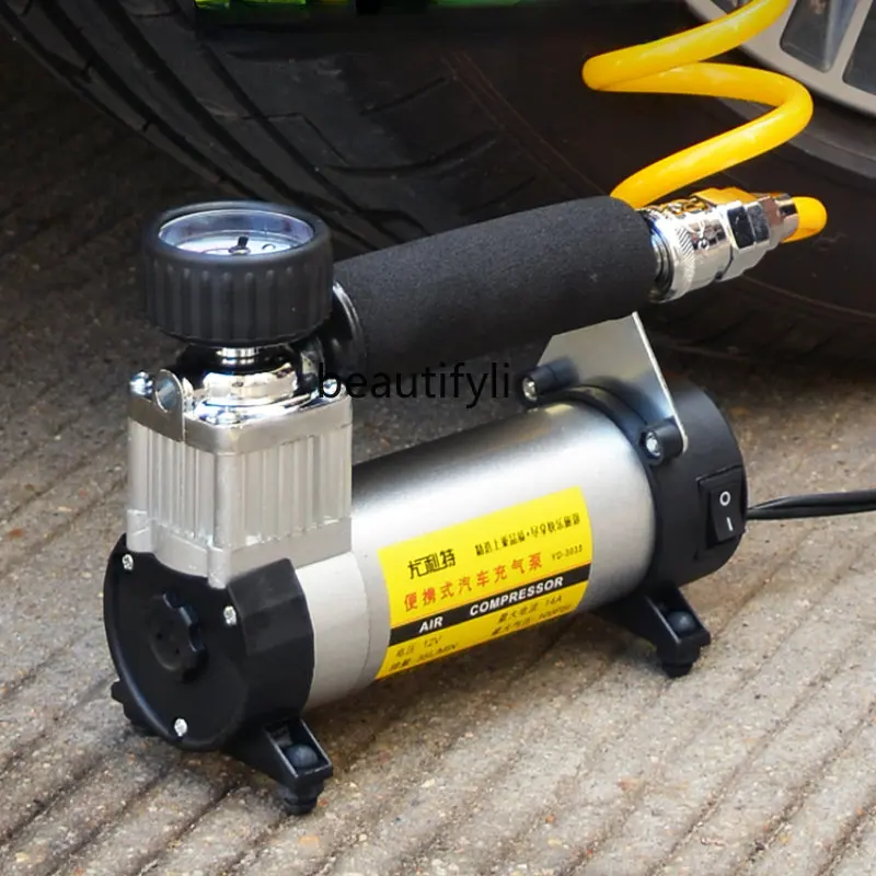 LBX Single Cylinder Portable 12V Car Air Pump Car Tire Car Vehicle Air Pump