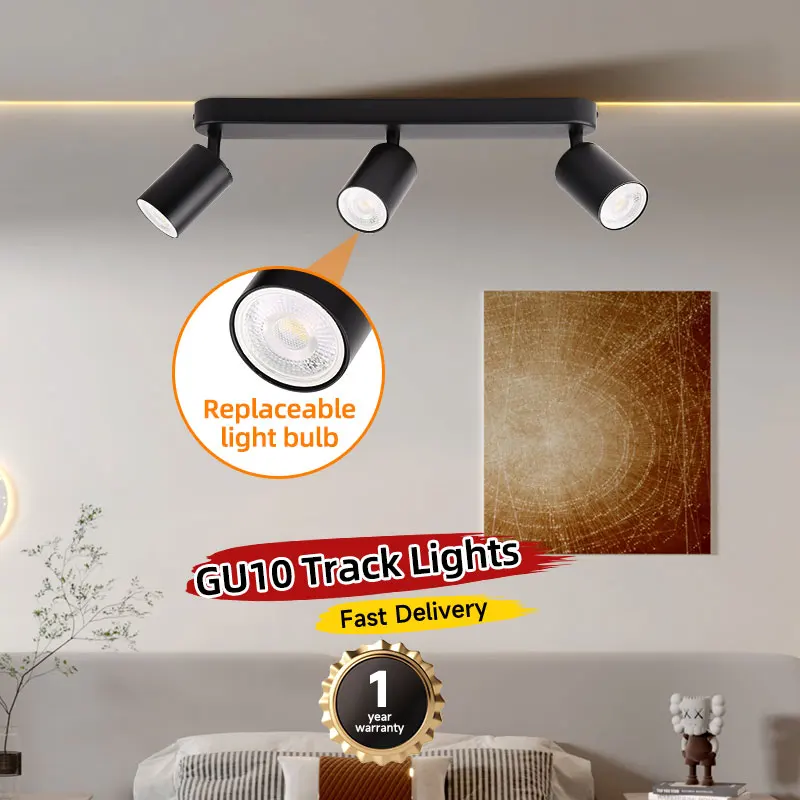 Imagem -02 - Led Gu10 Holofote Loja Decoração Lustre de Teto para Casa Cozinha Sala Estar Quarto Faça Você Mesmo Lâmpadas Substituição Led Ponto Gu10 Luzes