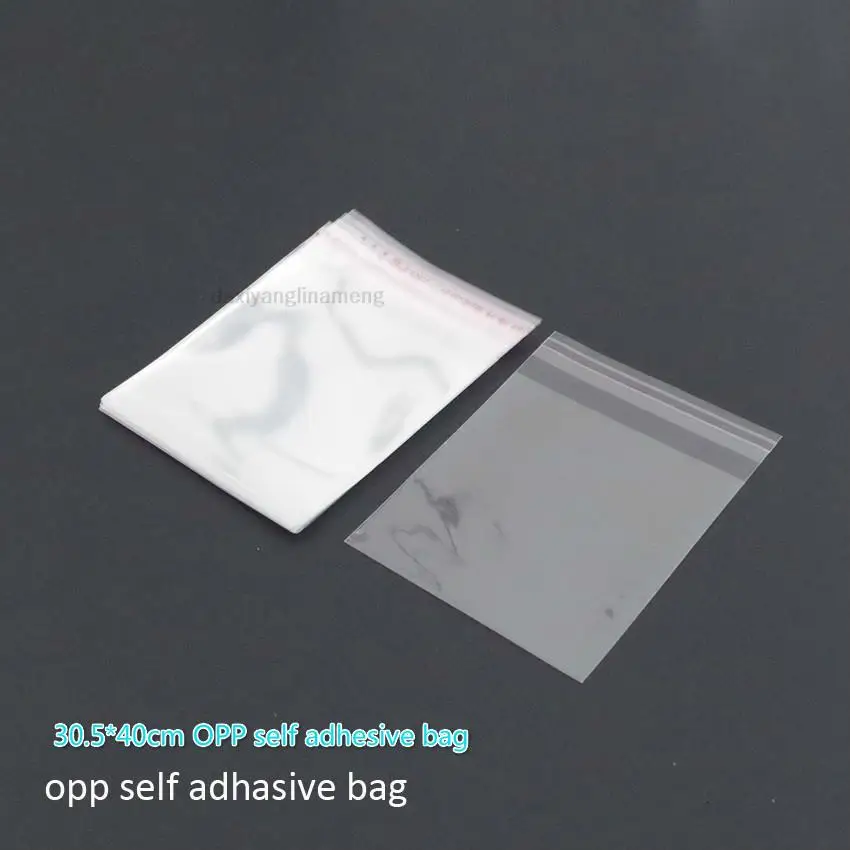 

NEW Thick Custom Order Size 2000pcs 30.5*40+4cm Transparent Opp Plastic Packing Bag