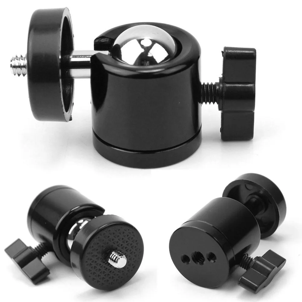 

Mini Tripod Head 1 4 Thread 360 Degree Rotation 25kg Load 29cm Base 55cm Height Black Camera Camcorder Support