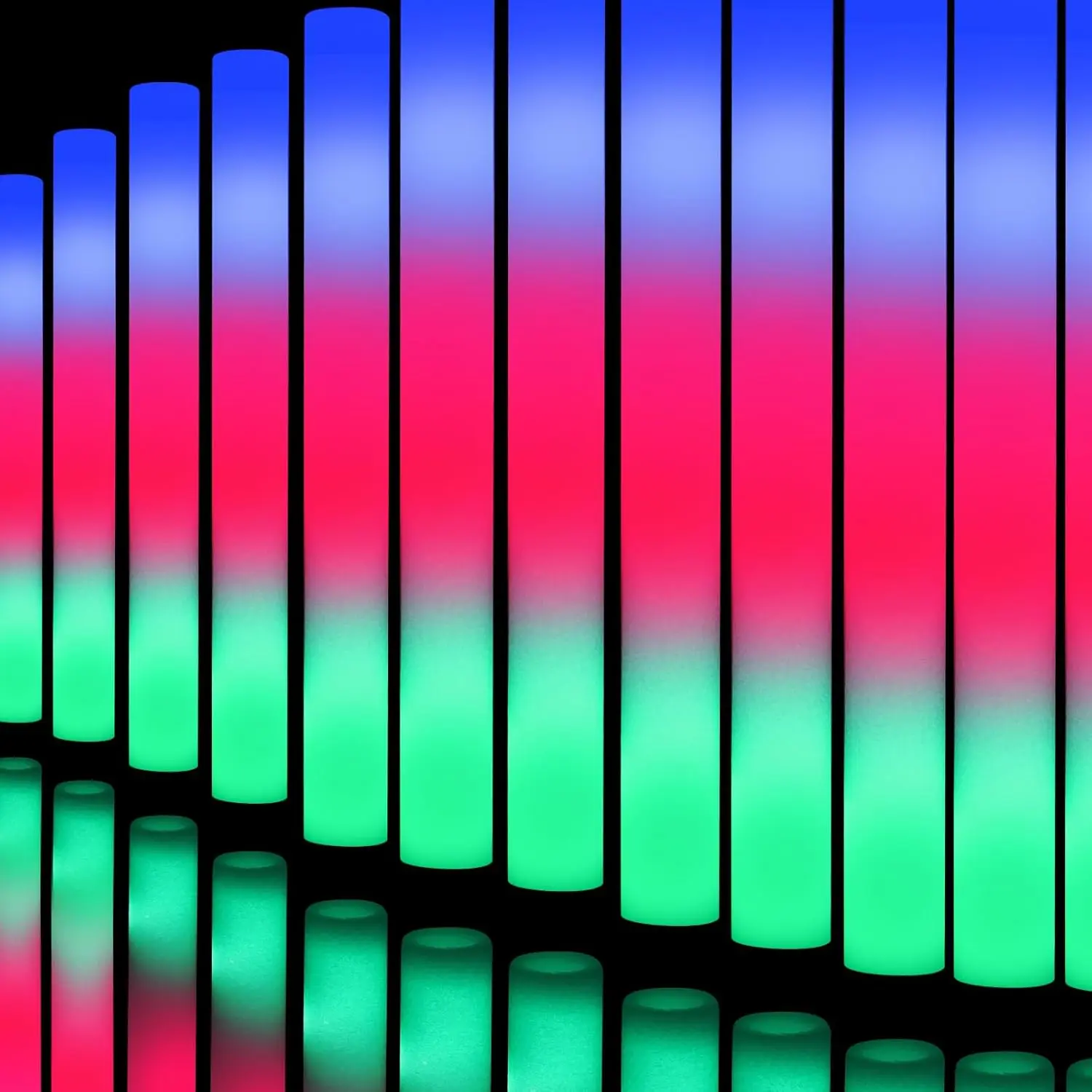 

Набор из 44 светящихся палочек из пенопласта с 3 режимами мигания, разноцветные светящиеся палочки, светящиеся палочки из пенопласта