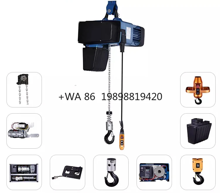 Entertainment 0.5 Ton Lifting Crane Equipment Electric Chain Hoist and Chain Hoists Factory Supplier
