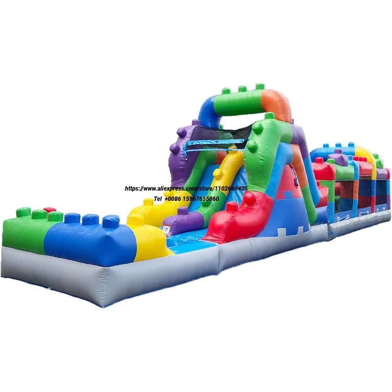 12x3x3.2m Hot Selling Adults Challenge Outdoor Game Inflatable Bouncer Playground Large Inflatable Obstacle Course Bounce House