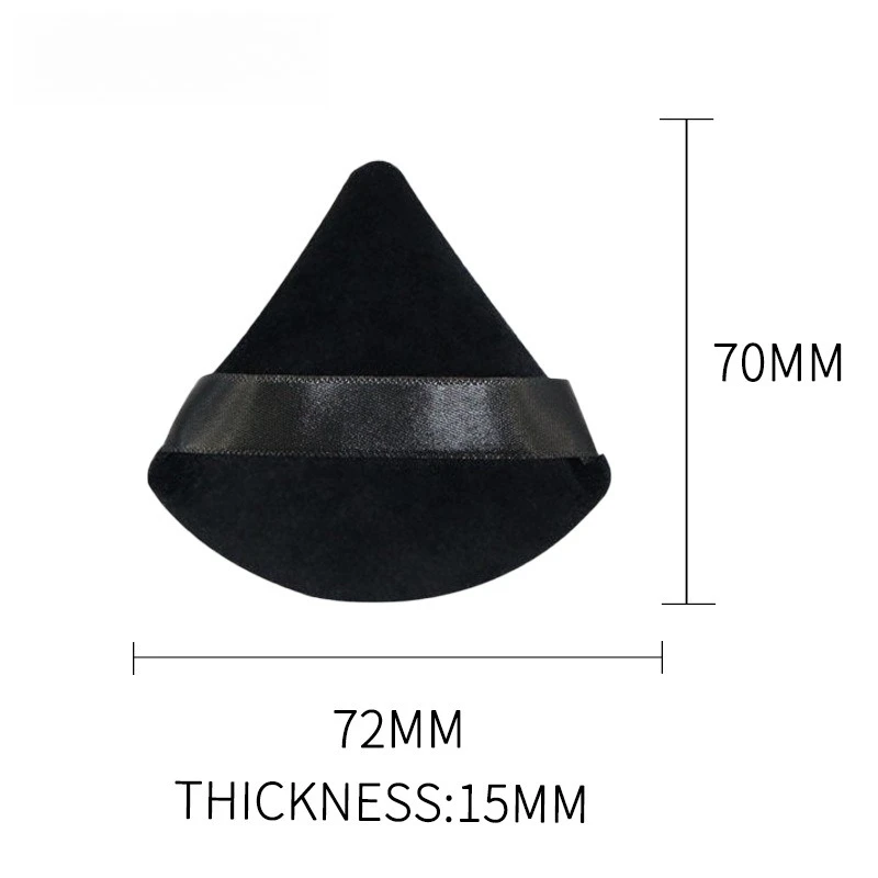 Daewangpuff 짧은 파일 삼각형 벨벳 파우더 퍼프 페이스 메이크업 아이 컨투어링 섀도우 화장품 아이 뷰티 메이크업 도구 재사용 가능한 스폰지