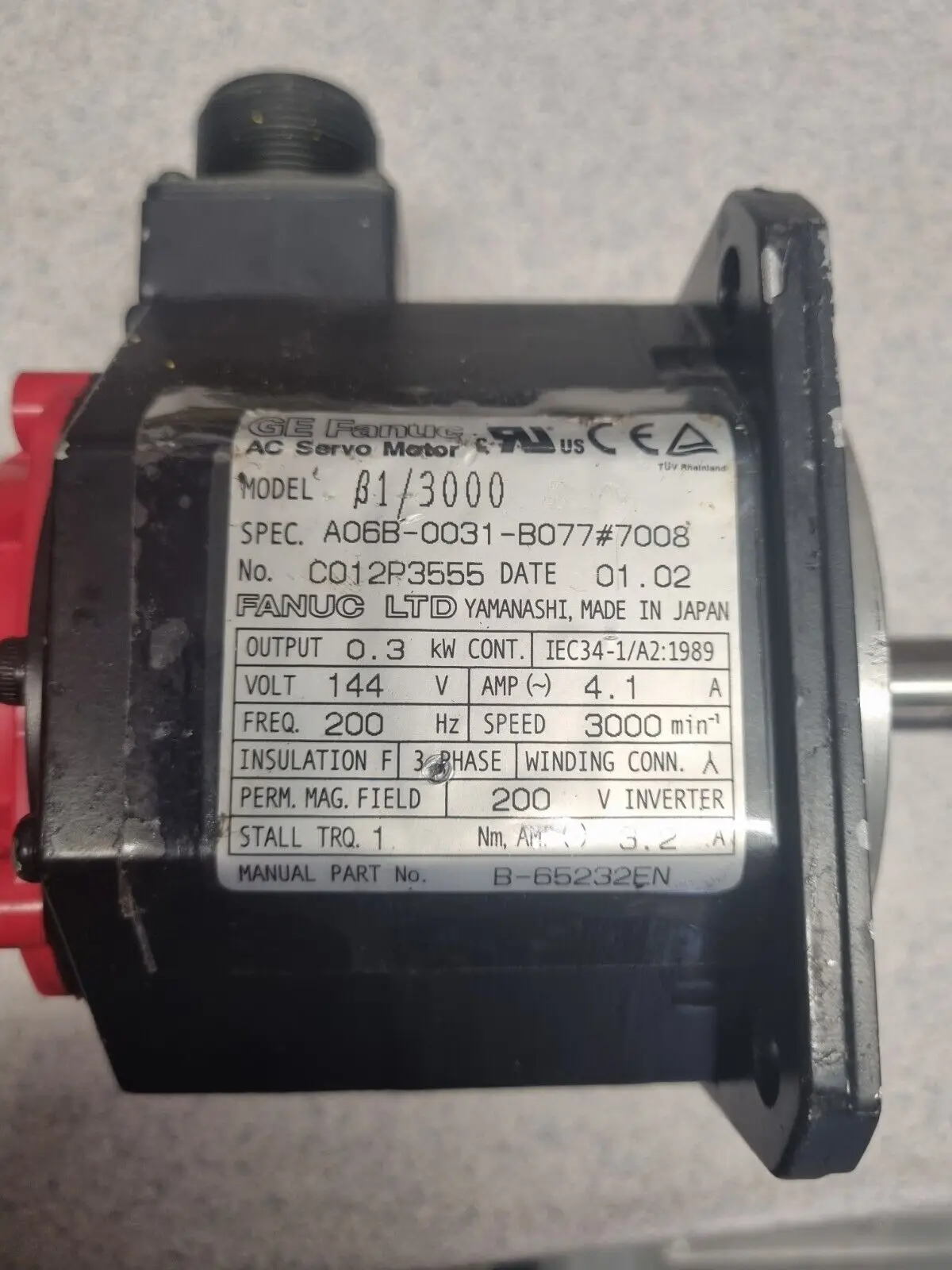 

A06B-0031-B077#7008 used tested ok Fanuc servo motor