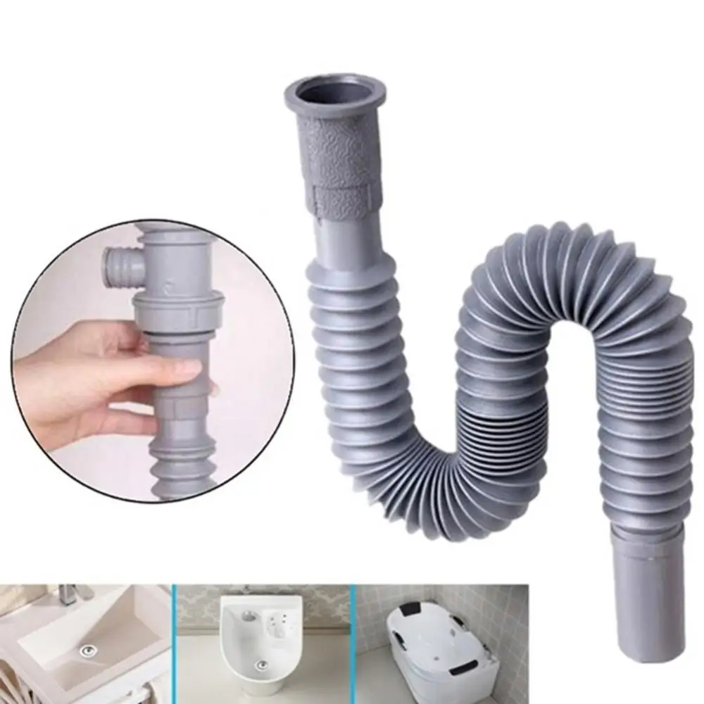 Hose Wash Basin Deodorant Prolong Water Extendable Kitchen Sink Tube Drainage Pipe