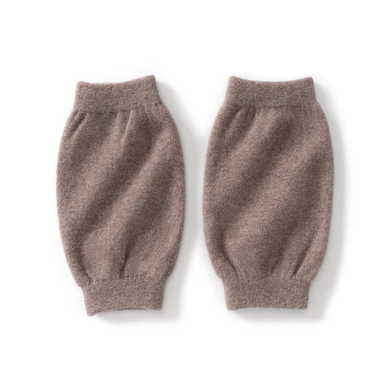 Yang'mao Knitted Knee Pads 100% Merino Wool for Autumn Winter Warmth And Protection Comfortable Soft Fabric Knee Support