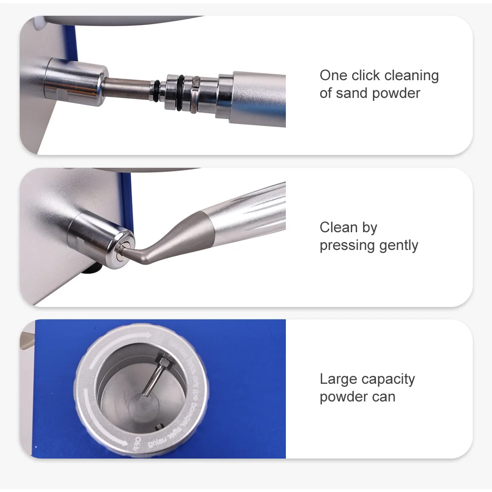 B2/M4 آلة السفع الرملي للأسنان ملمع الهواء تدفق الهواء المياه Prophy جهاز تنظيف الأسنان أدوات تلميع تبييض الأسنان