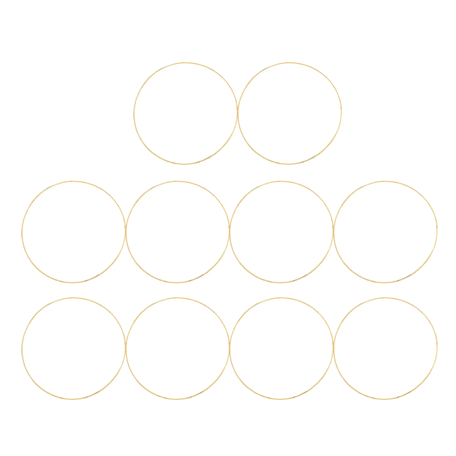 

10Pcs Metal Dreamcatcher DIY Rings Round Craft Circles Durable Wear Resistant Perfect for Tassel Dream Catcher Plant Hanger