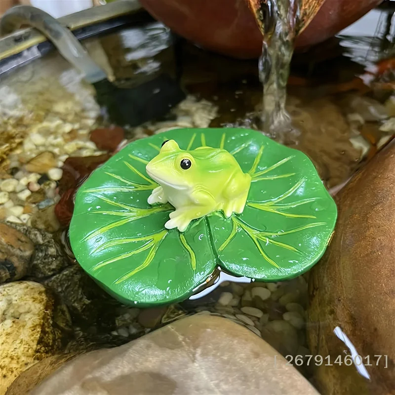 【YY26】Resin Frog Garden Decor Realistic Animal Ornament, Decorative Frog Sculpture For Home, Balcony