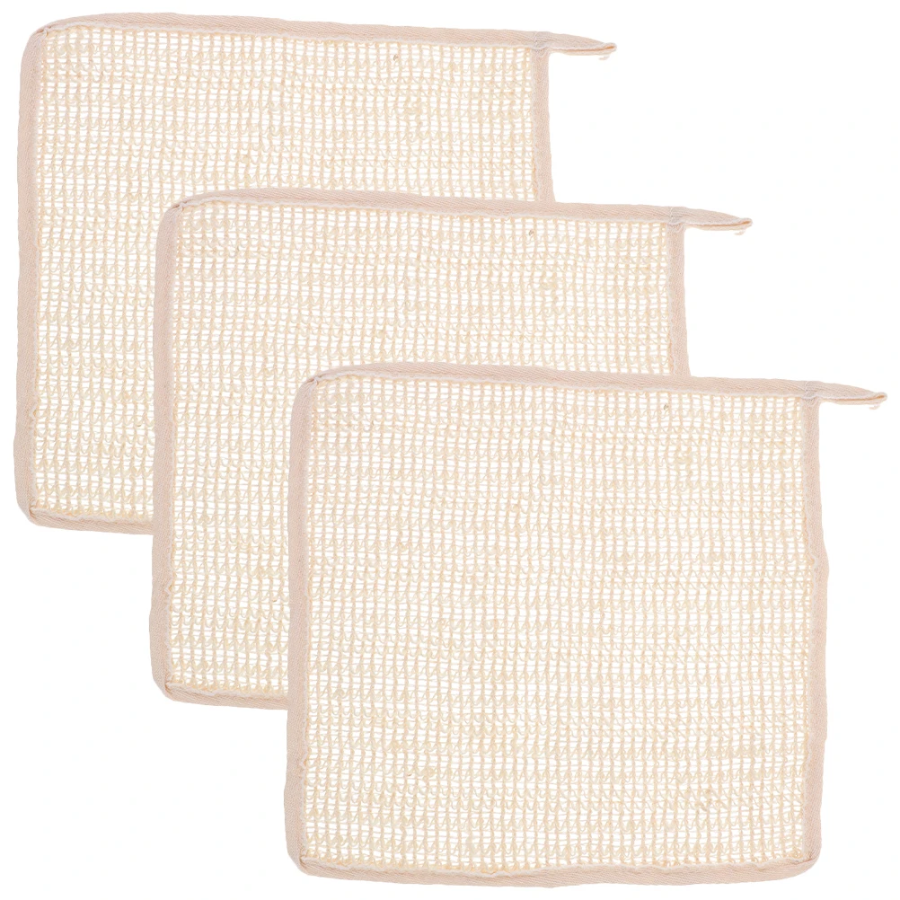 

3Pcs CottonRamie BathTowels SoftComfortable Cleansing Washcloths AdultsWomen Frosted SmallHand Towels BathroomUse