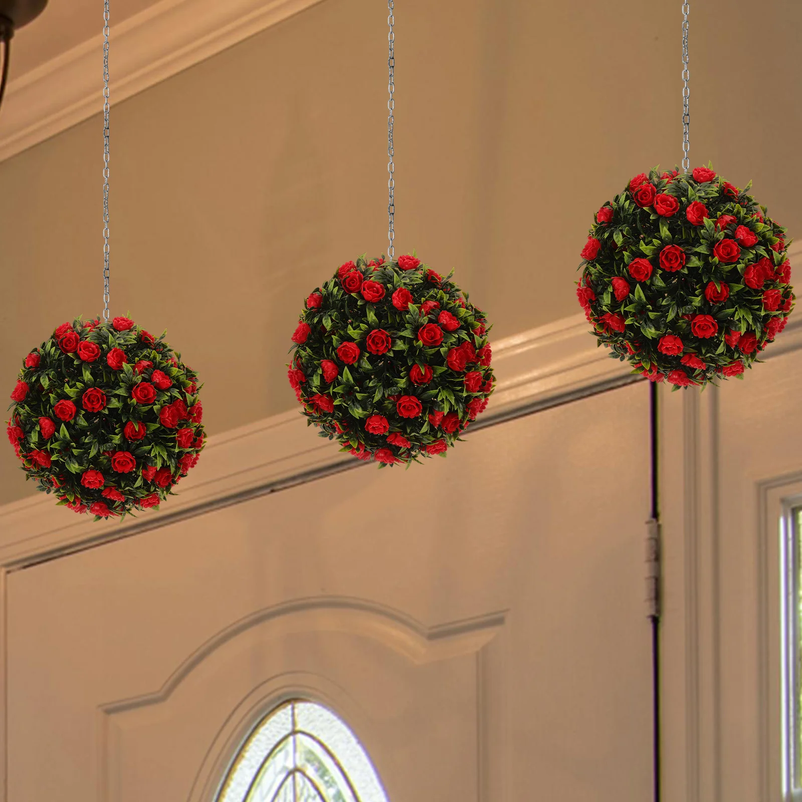 

Artificial Topiary Ball Decorative Lifelike Round Grass Ball for Wedding Party Home Garden Decor Topiary Balls