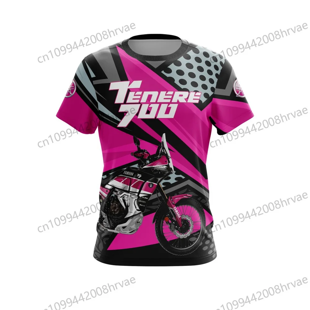 

Fashion 2025 Yamaha Motorcycle Racing Suit Summer Men's Quick Dry Sweat-Wicking Short Sleeve Women's Cycling Sports Tops