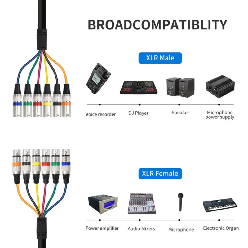 super-offerta-cavo-xlr-a-6-canali-con-connettori-a-3-pin-maschio-femmina-cavo-di-prolunga-audio-bilanciato-per-trasmissioni-e-registrazioni
