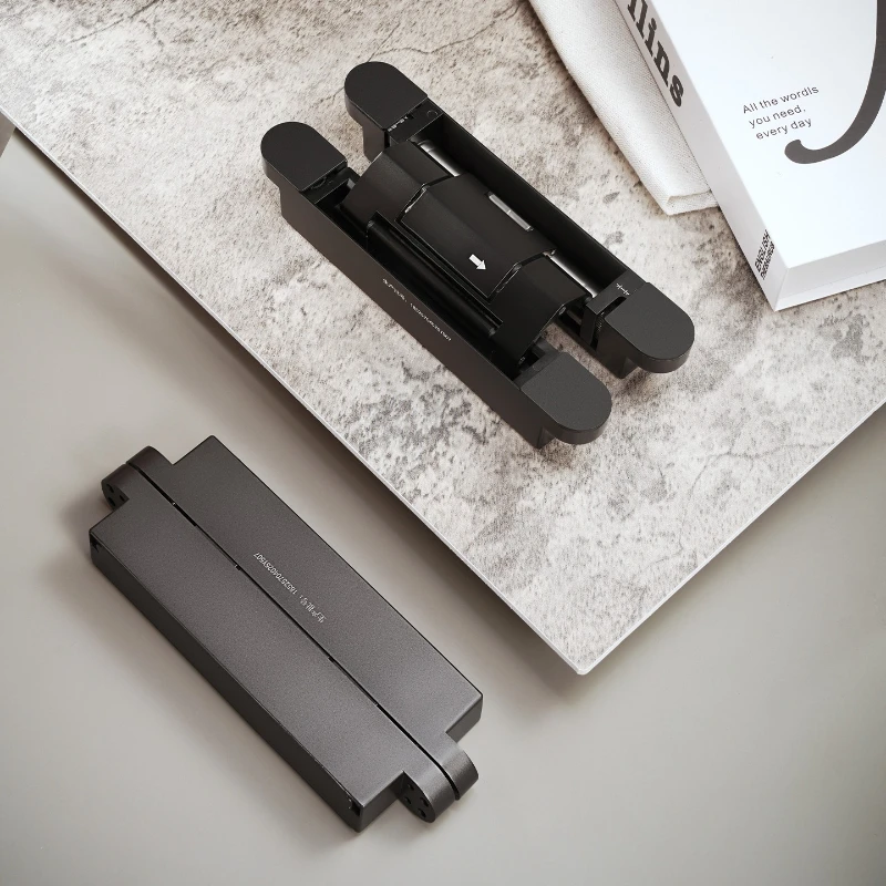 

Invisible Door Hinge Hydraulic Buffer Hidden Cross Adjustable Damping Hinge