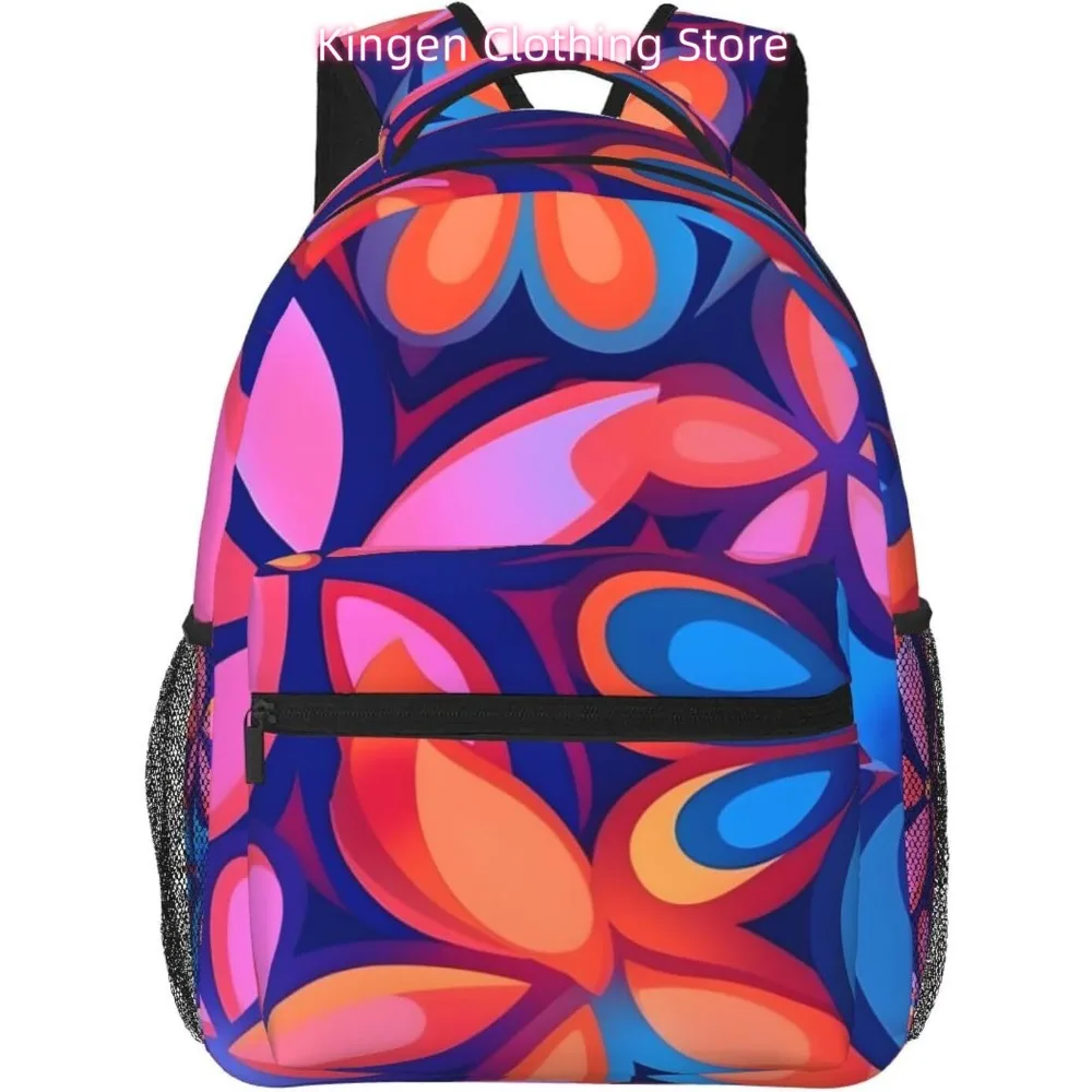 

Сумка для ноутбука обратно в школу Легкий рюкзак для ноутбука в этническом стиле с цветными цветами Легкий многоцелевой дорожный повседневный рюкзак Daypa