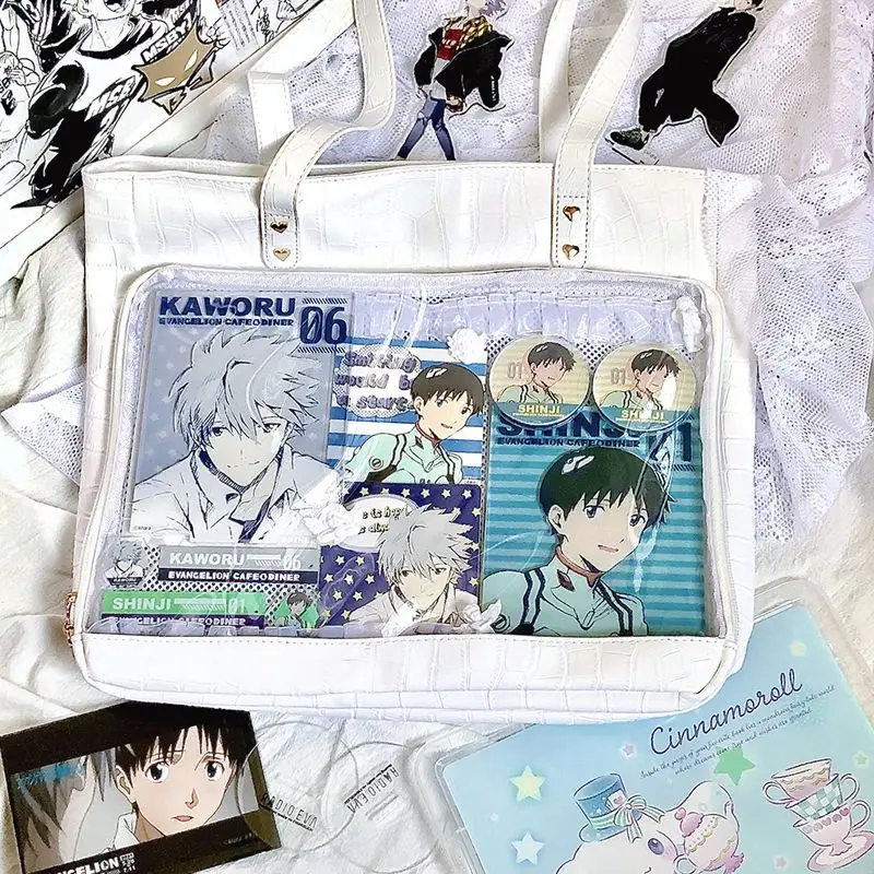 JIAERDI styl japoński Itabag damska torba na kwadratowa torebka na ramię Kawaii dla fanów Anime Harajuku