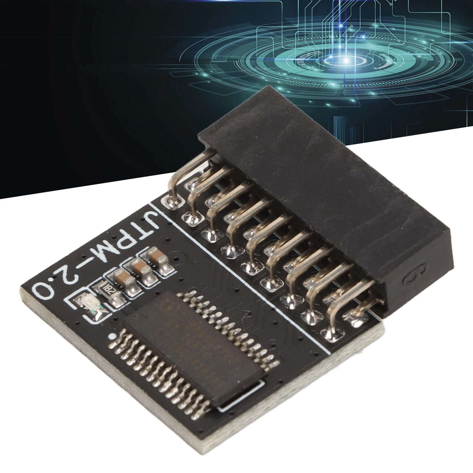 

Модуль безопасности шифрования TPM 2.0 18-контактный модуль TPM2.0 Модуль безопасности шифрования с дискретным процессором шифрования для Windows