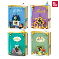 Building block book toy, building blocks DIY, 3D three-dimensional fairy tale storybook decoration, collectible gift