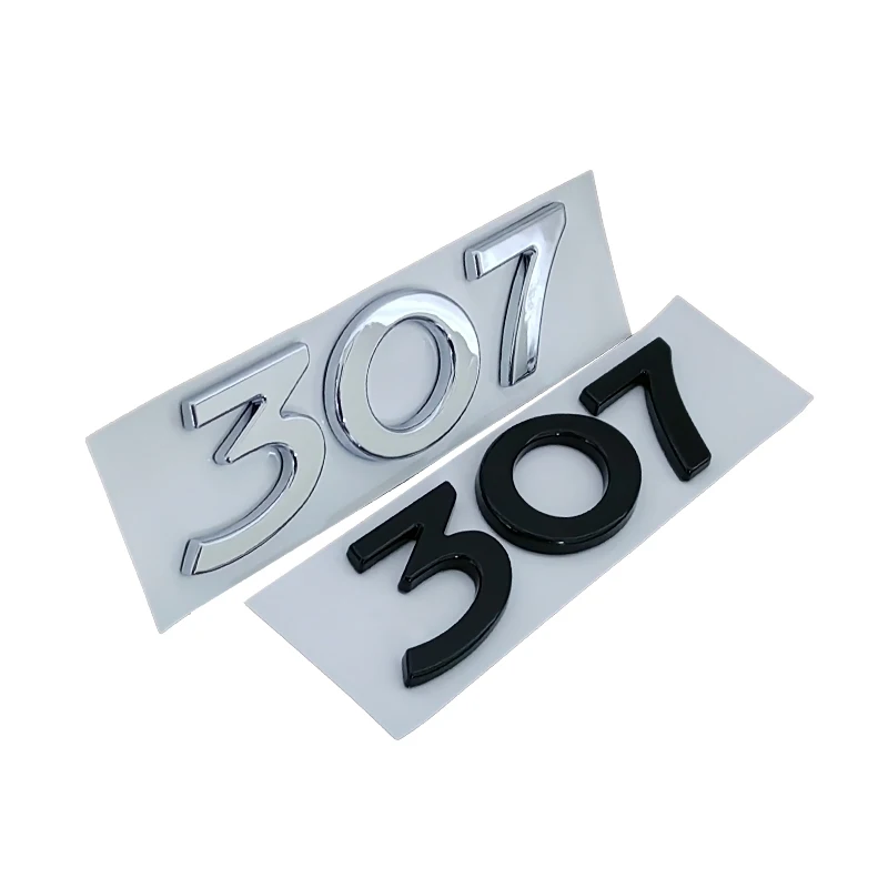 Metal Car Rear Trunk Decal Emblem Badge Sticker Logo For Peugeot 206 207 301 307 308 408 508 2008 3008 4008 5008 GT Accessories