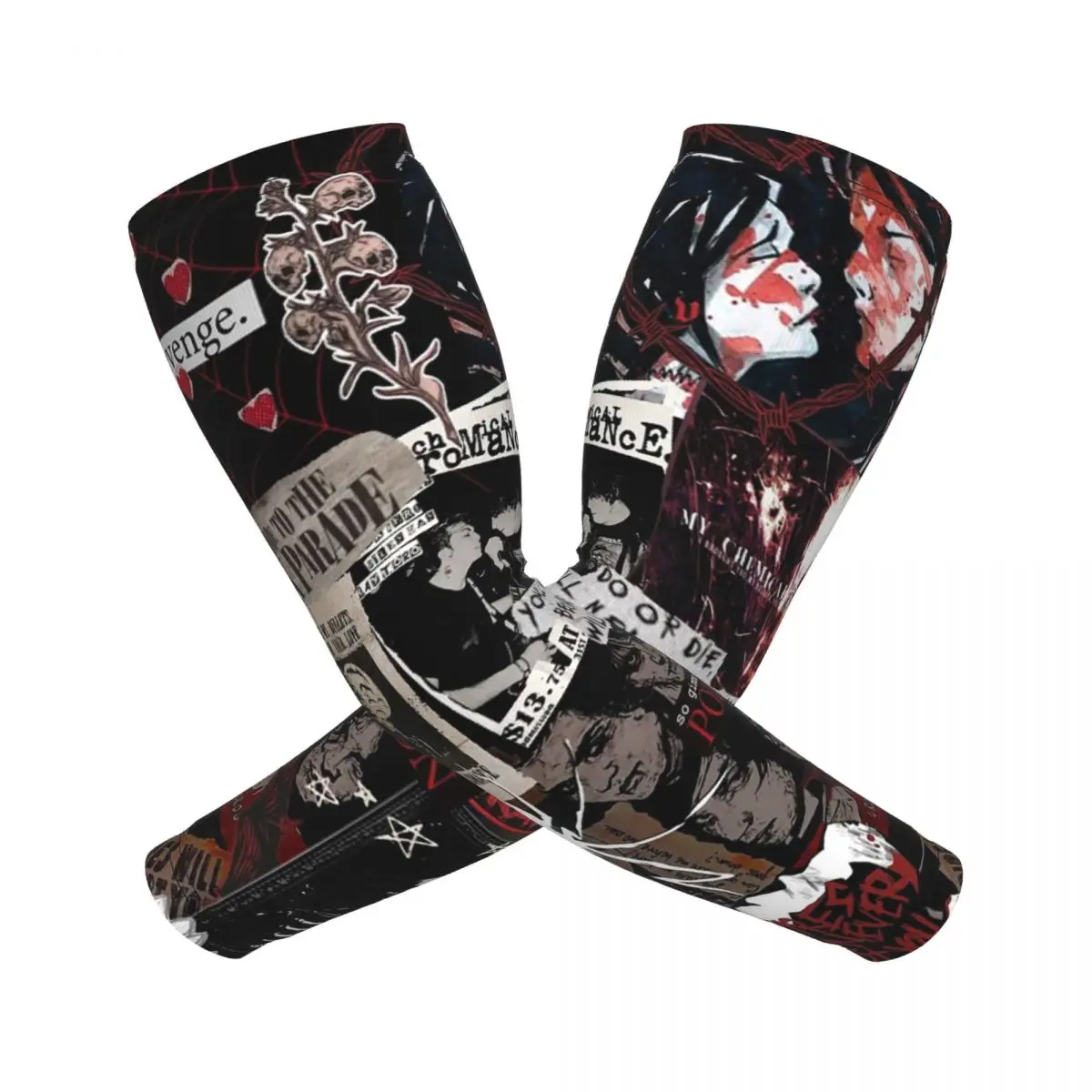 

My Chemical Romance Рукава Мужчины Женщины Защита от солнца и ультрафиолета Татуировки Прикрытие Спорт Охлаждение Велоспорт