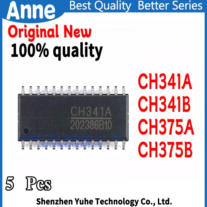 (5piece)100% New CH341A CH341B CH375A CH375B sop-28