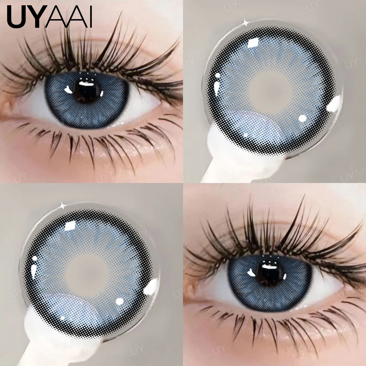 UYAAI NIEUWE Blue Eye Kleur Lens 1 Paar Groen Gekleurde Leerlingen voor Ogen Natuurlijke y2k Mode Lenzen Koreaanse Stijl Colorcon Oogcontacten