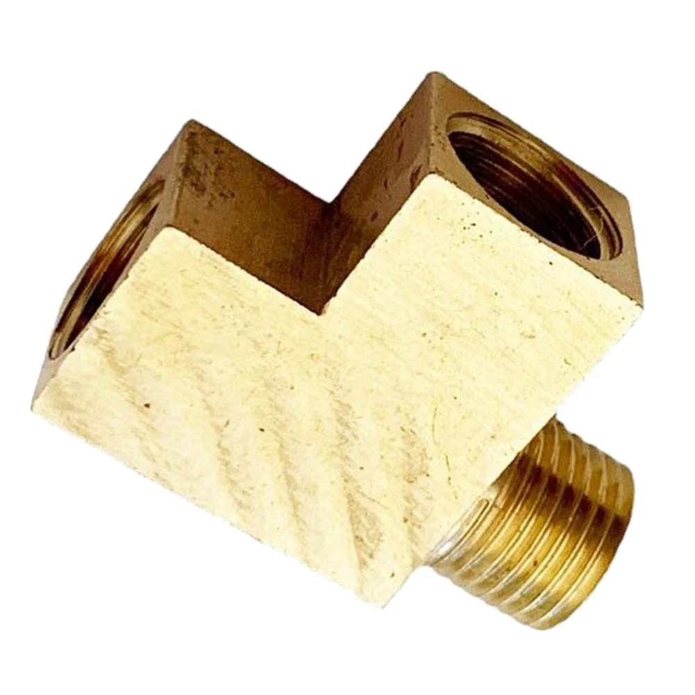 Brass T-distributor M10x1 Angle Adapter For Oil Pressure Sensor Connection T-distributor Angle Adapter