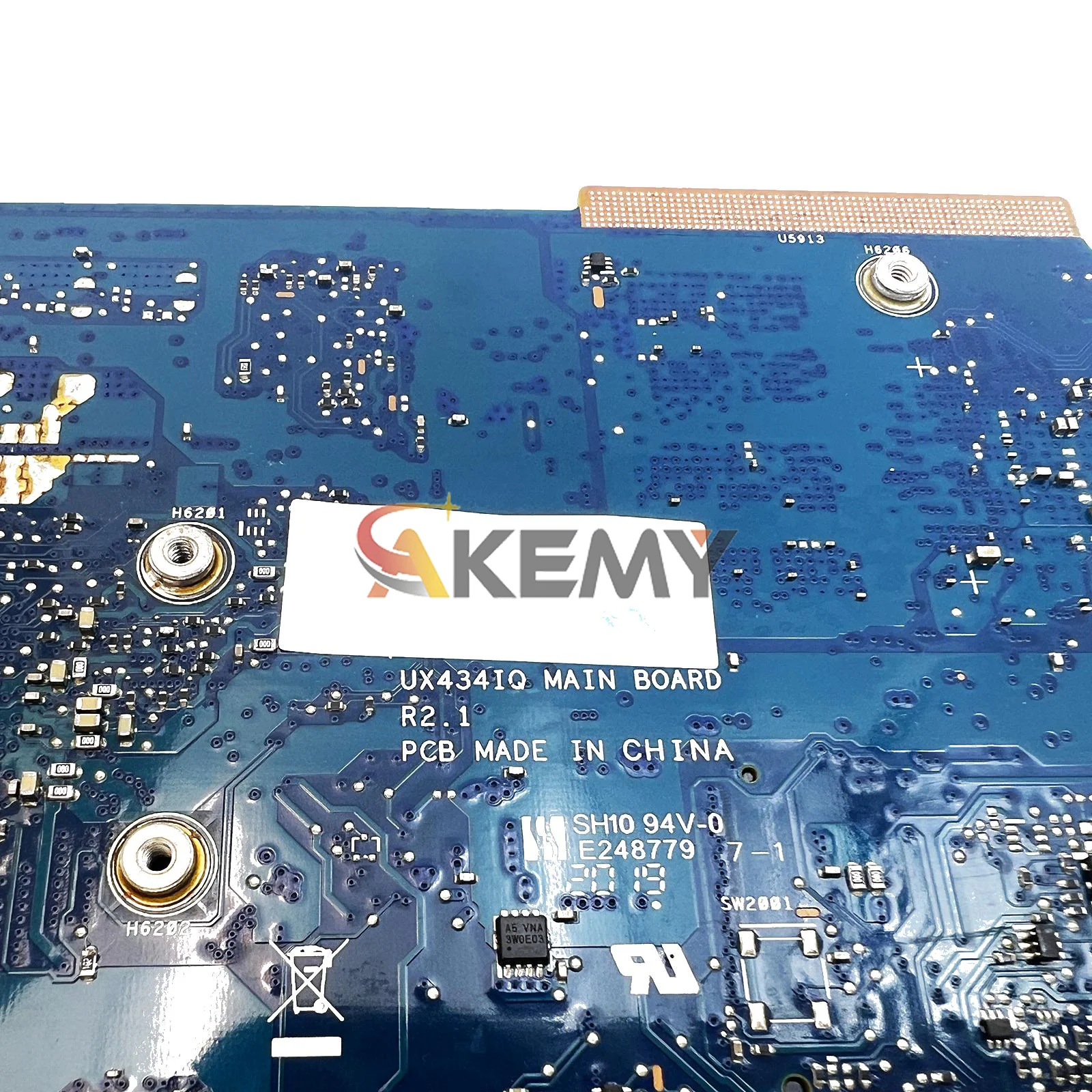Ux434iq placa-mãe do portátil para asus zenbook ux434i q407iq ux434iq notebook mainboard com r3 r5 r7 cpu 100% testes ok navio rápido