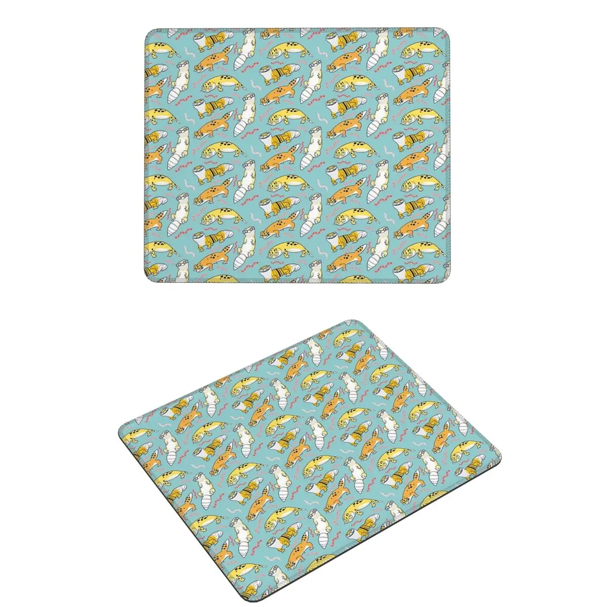 

Yellow Leopard Gecko Cute Yellow And Green Cartoon Animal Pattern Mouse Pad Computer Keyboard Mouse Mat Gamer PC Desk Mat Office