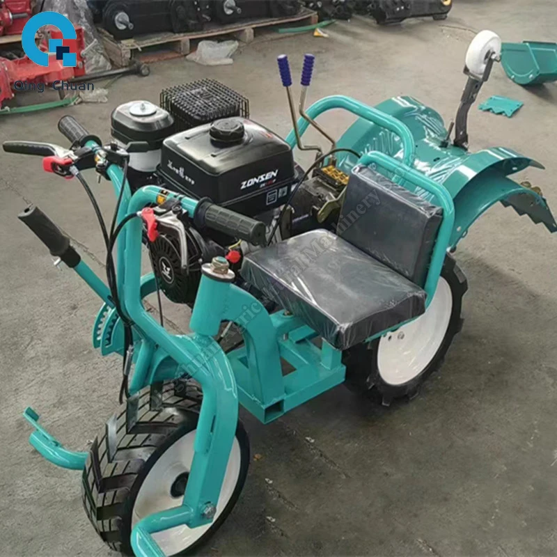 Micro Tiller Riding Three Wheeled Greenhouse Orchard Plow Agricultural Machinery Multifunctional Micro Tiller
