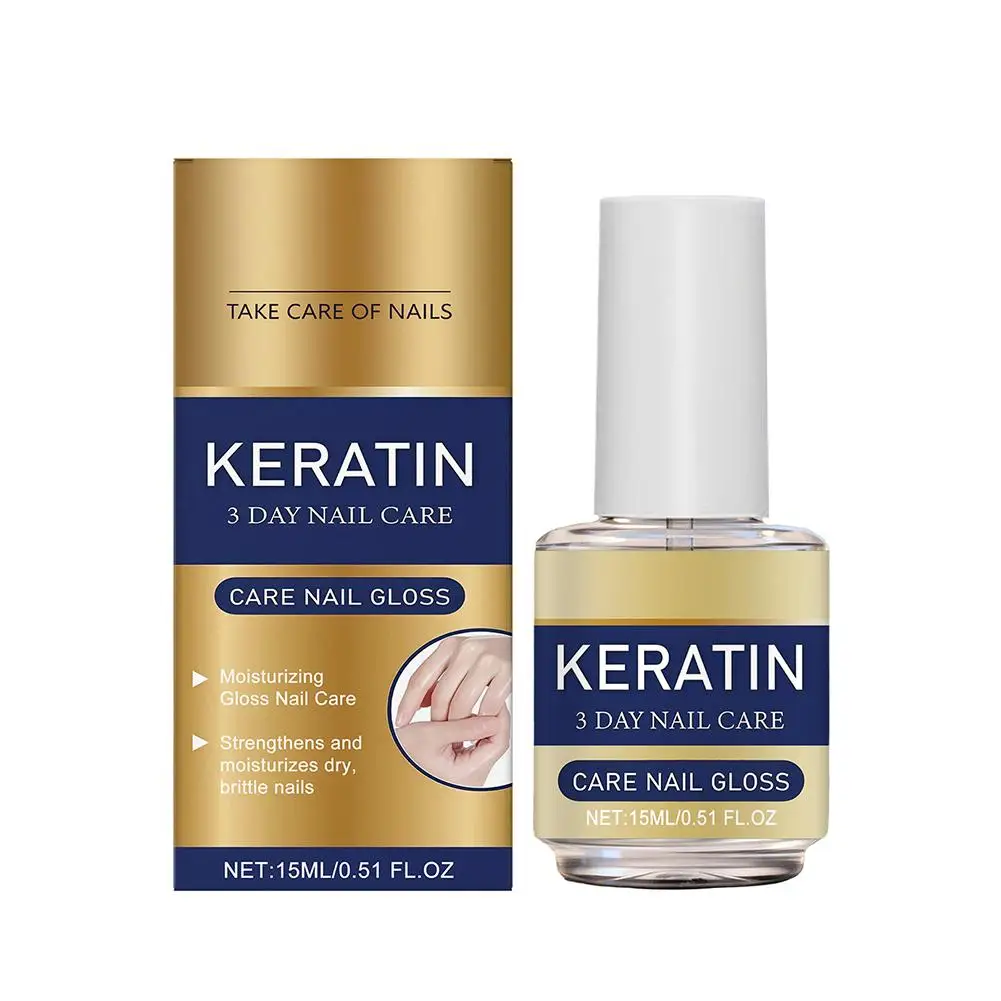 Huile de soin des ongles à la kératine, huile pour cuticules fortifiante et hydratante pour les ongl