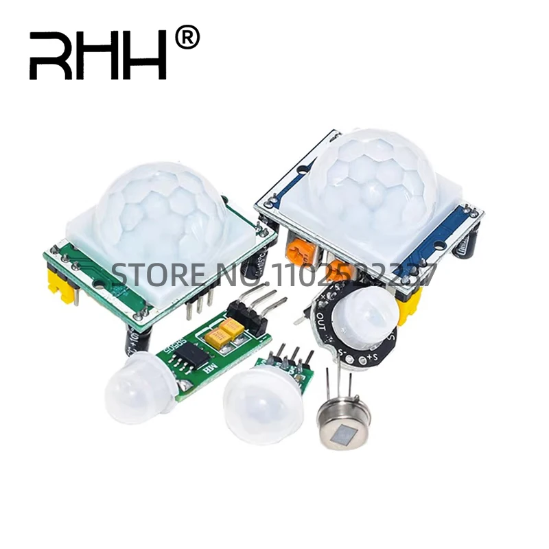 HC-SR501 HC-SR505 AM312 RD624 Adjust IR Pyroelectric Infrared Mini PIR Module Motion Sensor Detector Module Bracket for Arduino