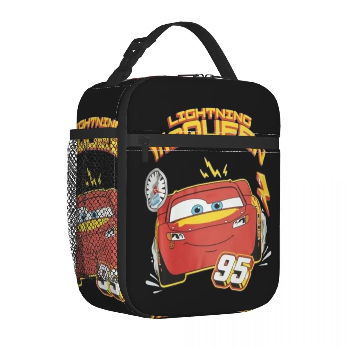 Power Shadow Lightning Mcqueen Cars Insulated Lunch Bags Thermal Lunch Container Leakproof Lunch Box Food Handbags Beach Picnic