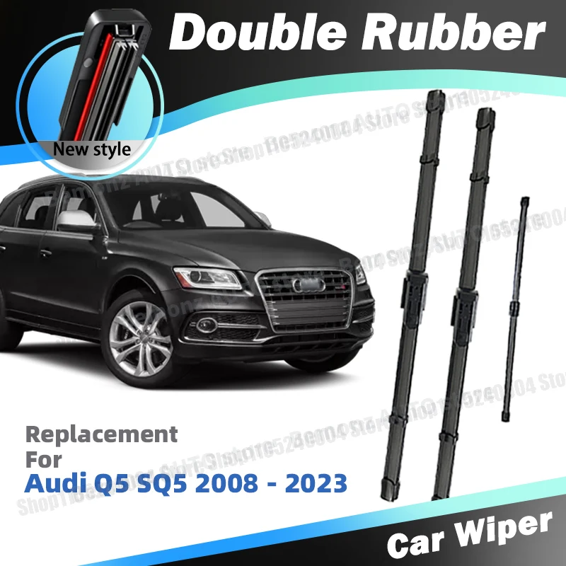 For Audi Q5 SQ5 8R FY 2008-2023 Sportback S-Line LHD Front Rear Windshield Wiper Blades Accessories 2013 2014 2016 2018 2020