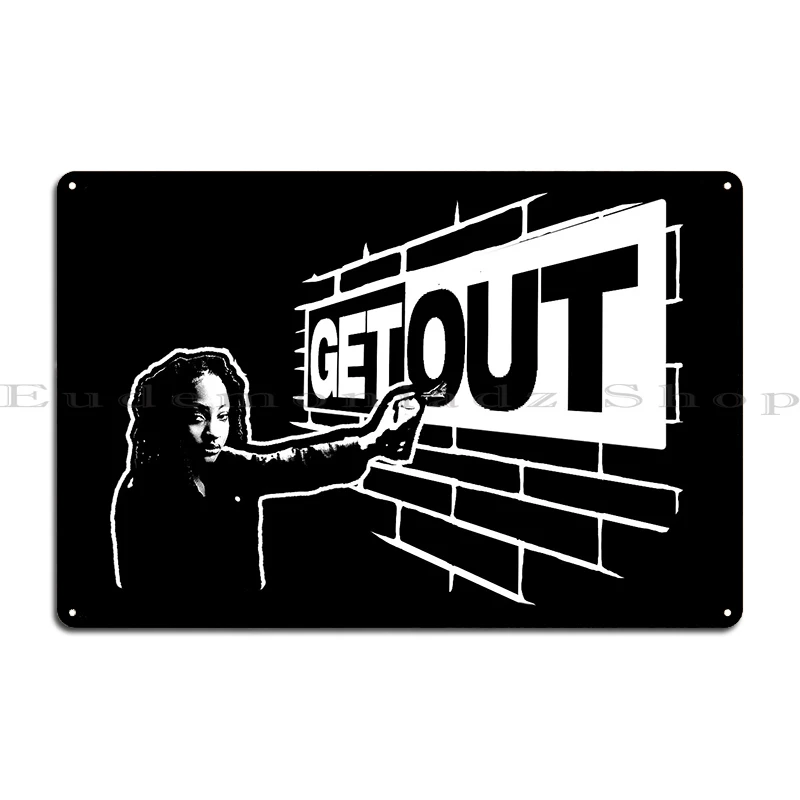 Banksy Get Out While You Can Rat Banksy It's No Great Crime just get out Metal Plaque Create Wall Decor Plaque Tin Sign Poster