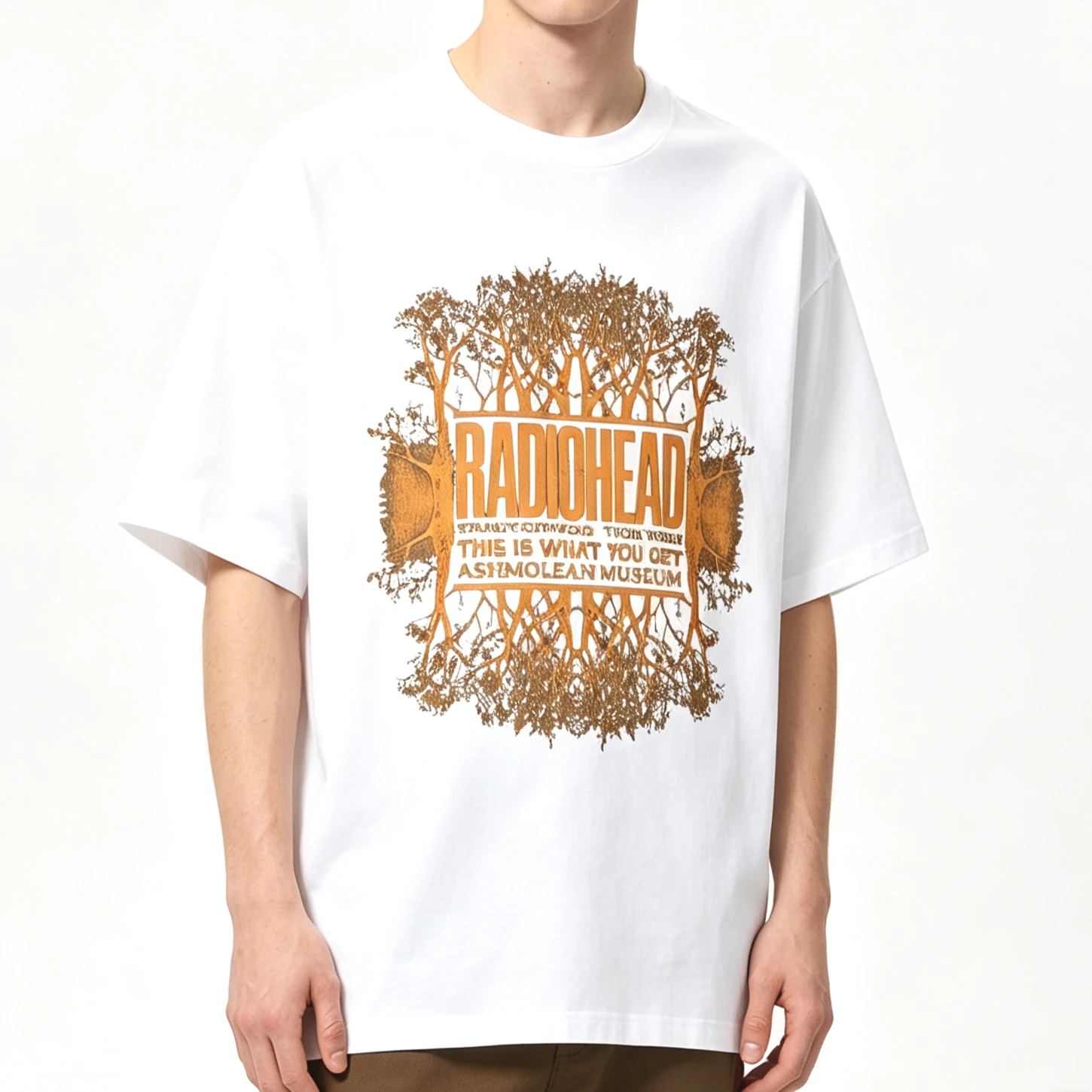 2026 Summer Hot Sale Rock Band Radiohead Larch T Shirt Y2K Men Women Gothic Retro T-shirt Breathable and Comfortable Clothes