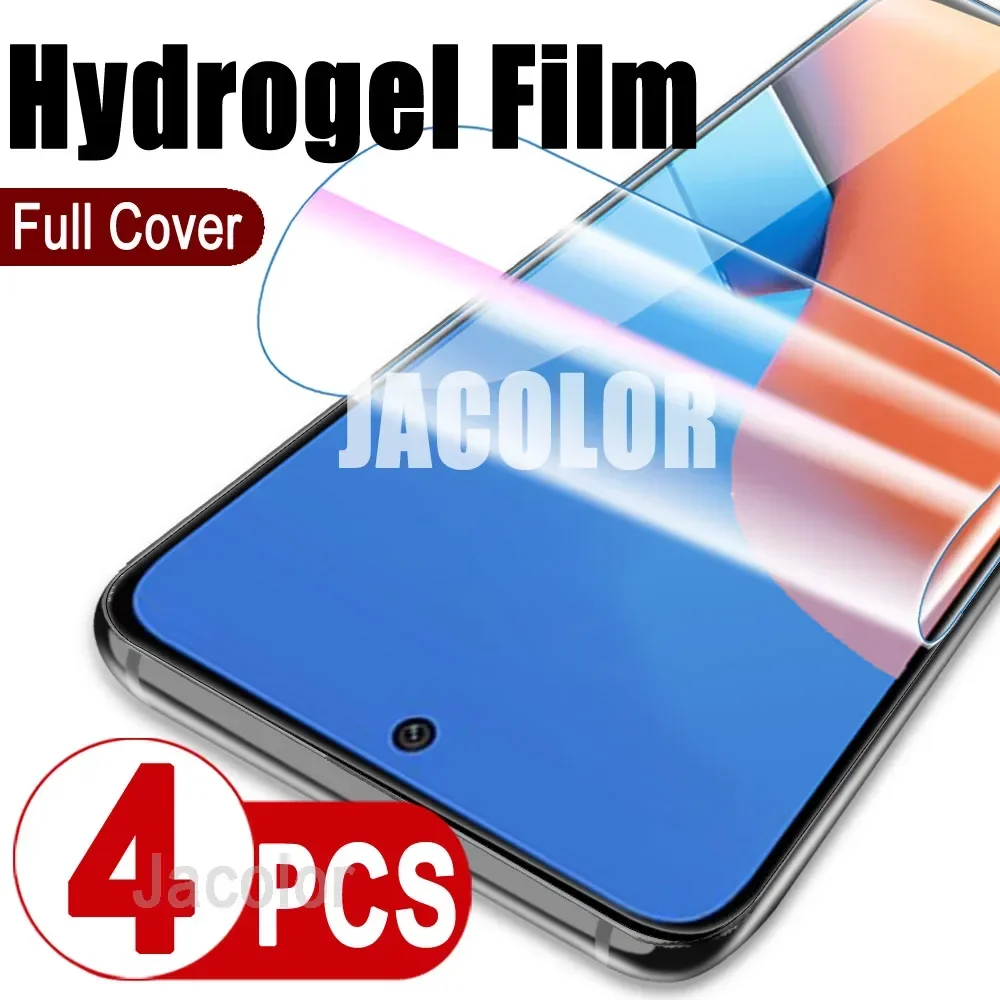 

4pcs Hydrogel Film For Xiaomi Redmi 12 5G 11 Prime Soft Screen Protector Xiaomy For Redmi 11Prime Redmi12 Redmi11 5 G Not Glass