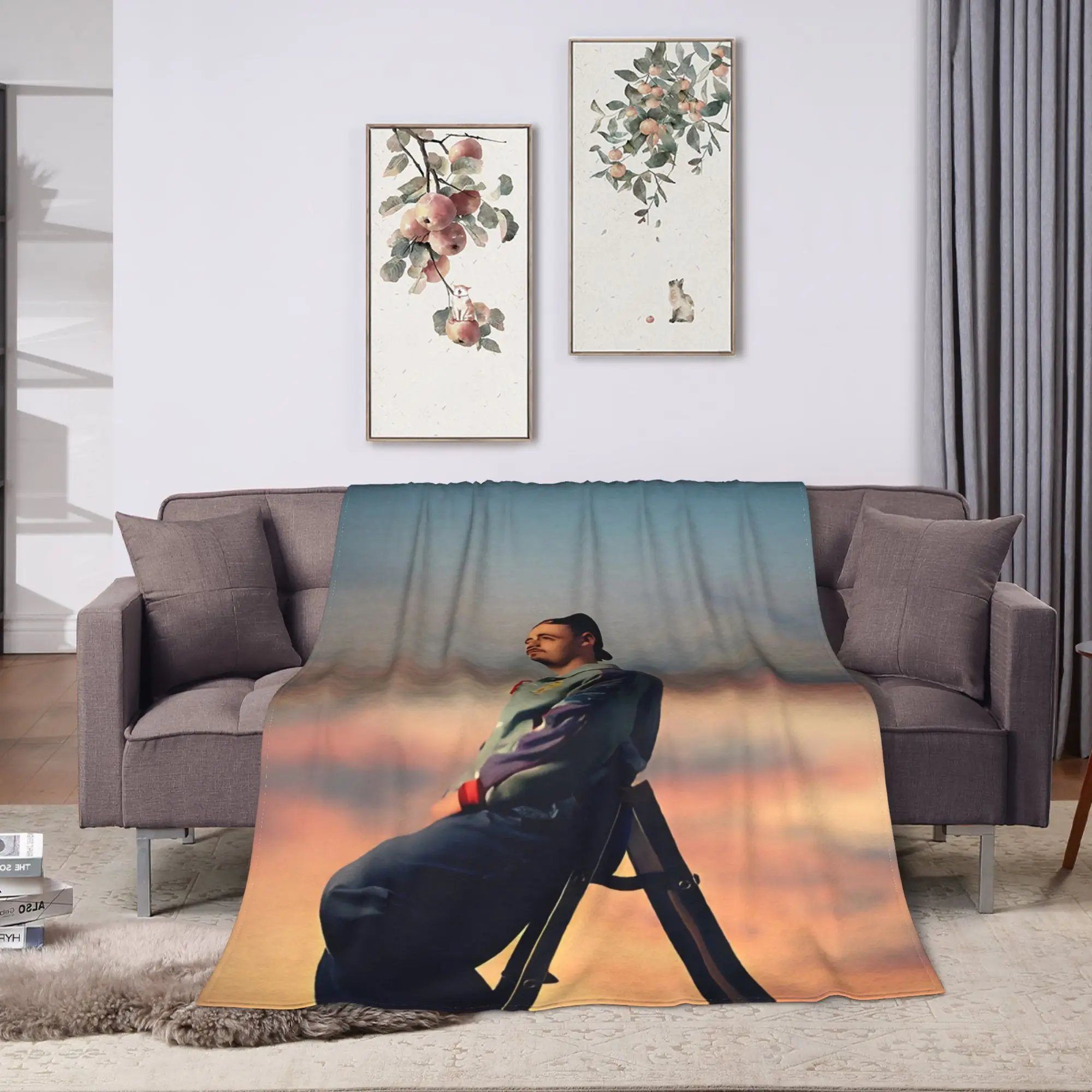 PIERRE GARNIER EVERY SECOND  Blanket  Picnic Flannel Bedding Throws For Outdoor Soft Warm Design Quality Bedspread Birthday Gift