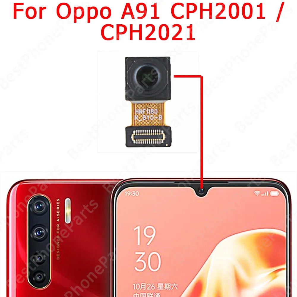 Selfie Front Facing Rear Camera For OPPO A91 A93 4G A94 5G A96 Back View Camera Module Replacement Repair Spare Parts