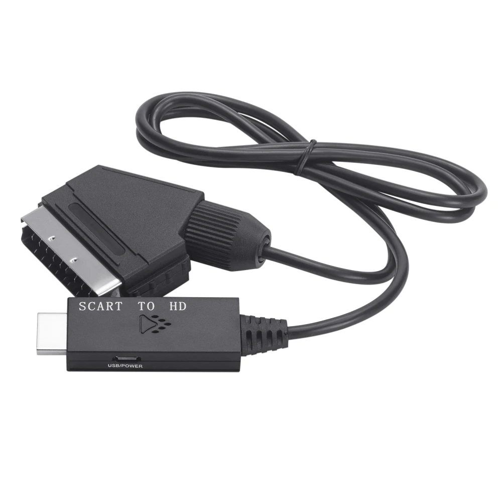 Scart To Hdmi-compatible Converter Cable Video Audio Cable Adapter Converter For HDTV STB VHS DVD