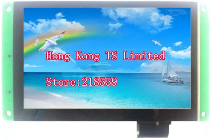 

DMT80480C050_07WT 5 inch serial port screen capacitive touch screen LCD module configuration screen