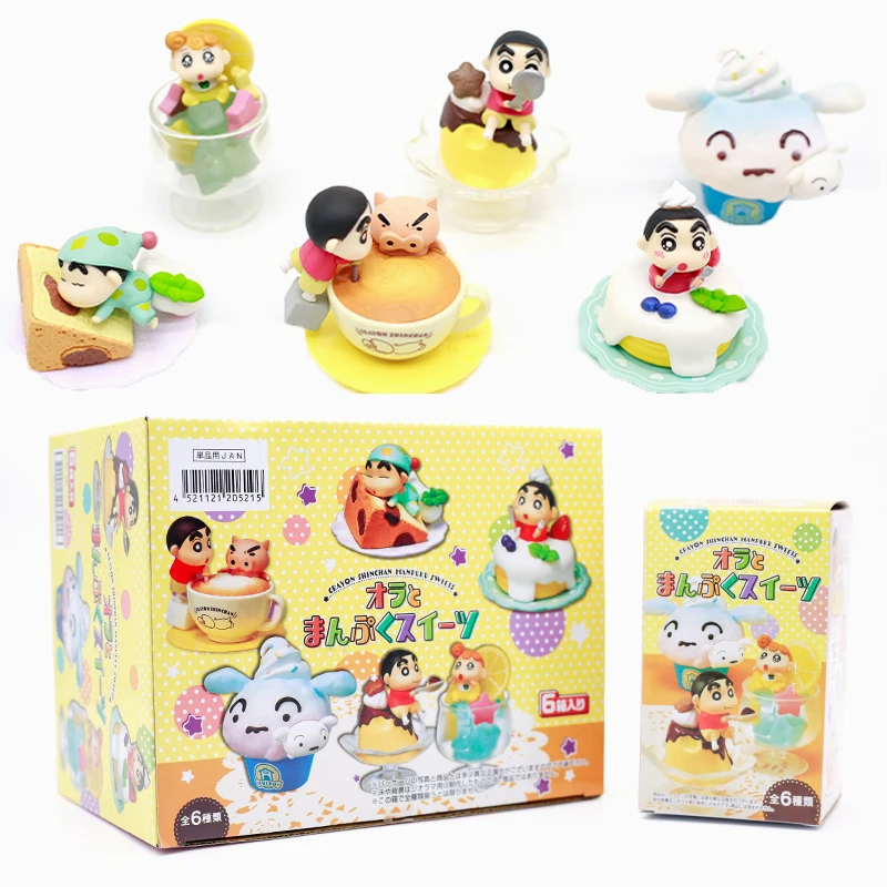 

Re-ment Crayon Shin-chan Летний холодный напиток Dim Sum Торт Мороженое Послеобеденный чай Слепая коробка Миниатюрная сцена Модель Капсульные игрушки