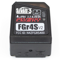 FGR4S V2 Receiver AFHDS 3 Built-in Single-Antenna Bidirectional PWM /PPM/IBUS Output Receiver for Flysky NB4 PL18 RC Transmitter