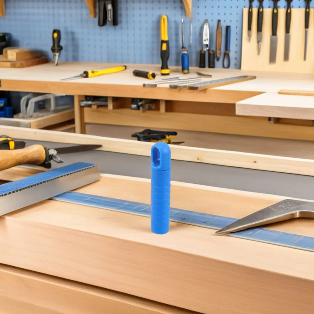 

6Pcs Mop Handle End Caps Plastic Non-Slip Textured Grip with Hanging Hole for Broom Mop Rods Floor Cleaning Tools 25Mm Blue