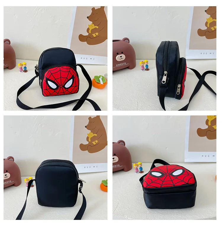 Marvel Spiderman Torba na ramię Anime Kapitan Ameryka Torba na ramię Spider Man Torby na klatkę piersiową Torebka na monety na prezenty dla dzieci