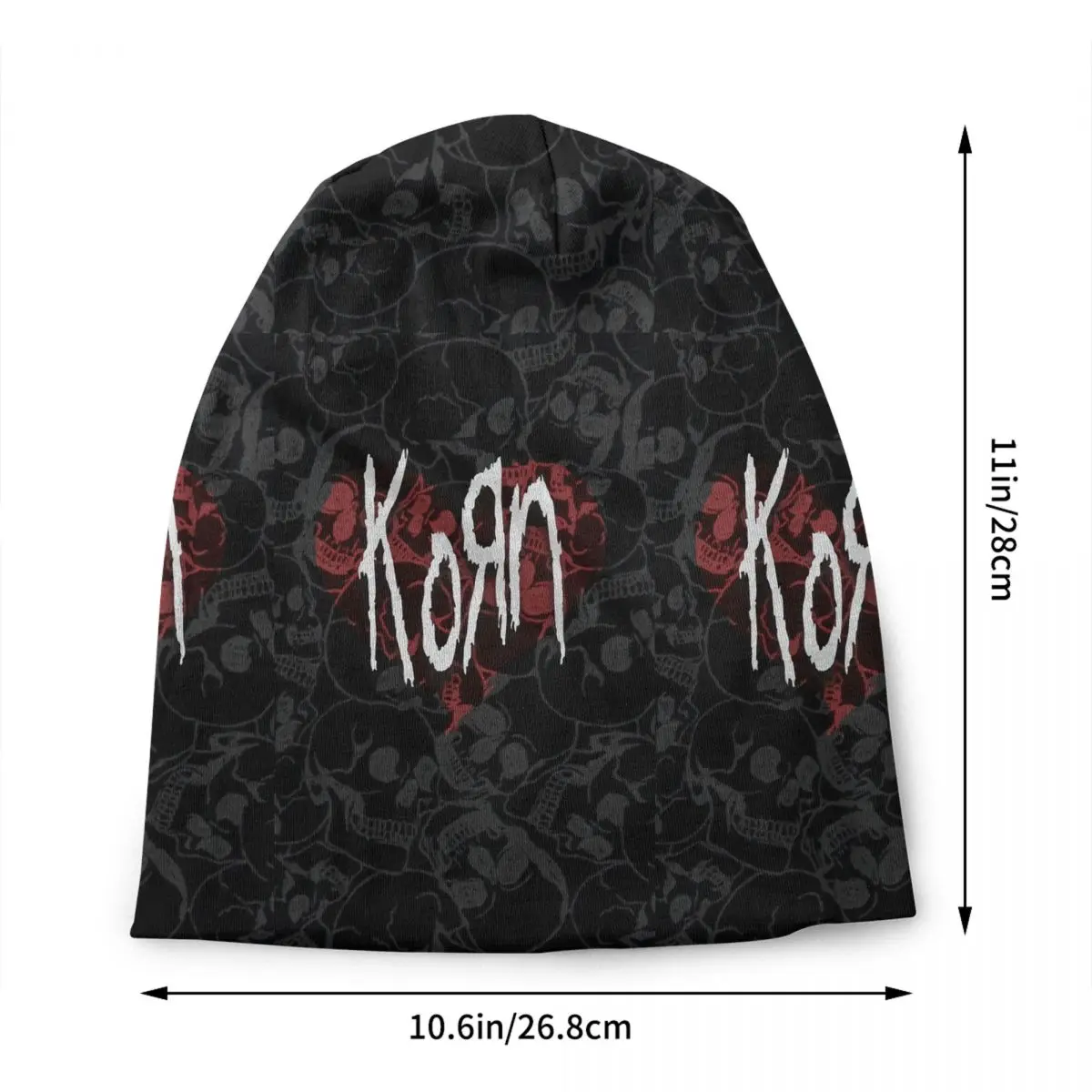 Custom Kornse Heavy Metal Music Beanie Cap Unisex Warm Bonnet Homme Knit Hats Street Outdoor Rock Roll Skullies Beanies Caps