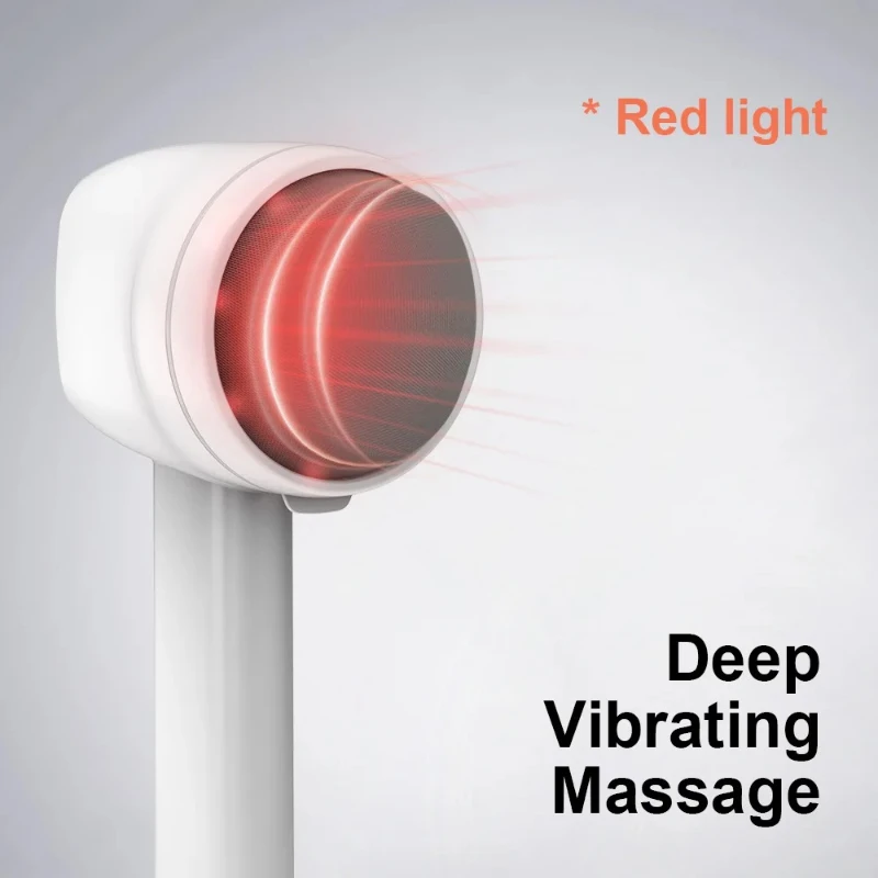 جهاز تدليك اهتزاز متعدد الوظائف محمول باليد وقابل لإعادة الشحن وتدليك قوي للكتف والظهر والرقبة والجسم بالكامل #4